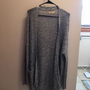 Blue and White Hollister Cardigan